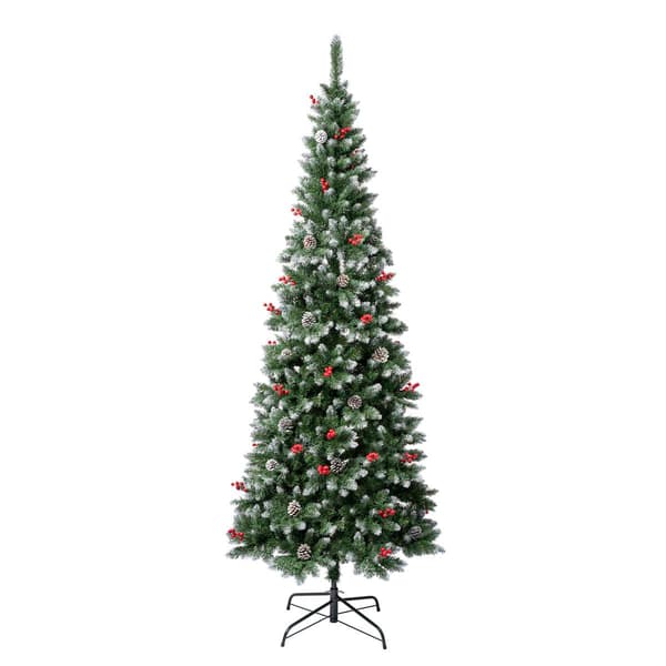 National Tree 7.5ft Cullen Slim Pine Christmas Tree