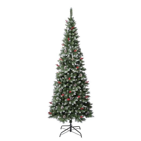 National Tree 7.5ft Cullen Slim Pine Christmas Tree - image 