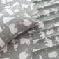 Freshfolds Cotton Grey Polar Bear Winter 4pc. Flannel Sheet Set - image 4