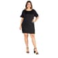 Plus Size 24/7 Comfort Apparel Short Sleeve Loose Fit Shift Dress - image 1