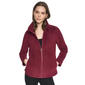 Womens DKNY Sport Tech Fleece Curved Hem Jacket With Round Logo - image 1