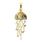 Wearable Art Gold-Tone Turquoise Jellyfish Enhancer - image 1