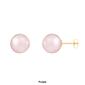 Splendid Pearls 14kt. Gold 10mm Round Pearl Stud Earrings - image 6