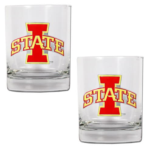 NCAA Iowa State Cyclones 2pc. Rocks Glass Set - image 