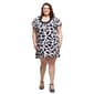 Plus Size 24/7 Comfort Apparel Black & White Mini Dress - image 2