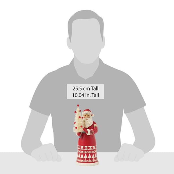 Jim Shore Nordic Noel Santa Sisal Tree Christmas Figurine