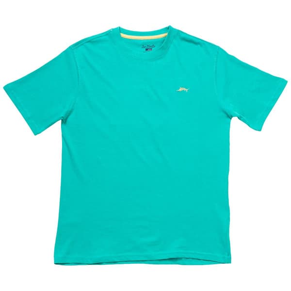 Mens Joe Marlin Solid Fish Logo Tee