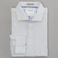 Mens Denim & Flower Long Sleeve Dress Shirt - White/Black - image 1