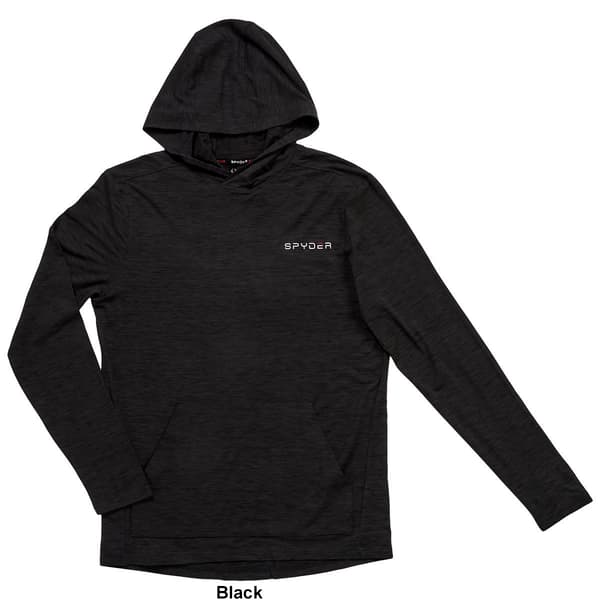 Mens Spyder Soft Jersey Front Pocket Pullover Hoodie