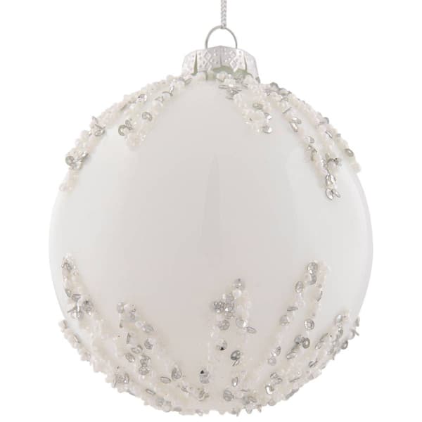 Northlight Seasonal 4in. Sequin Glass Ball Christmas Ornament