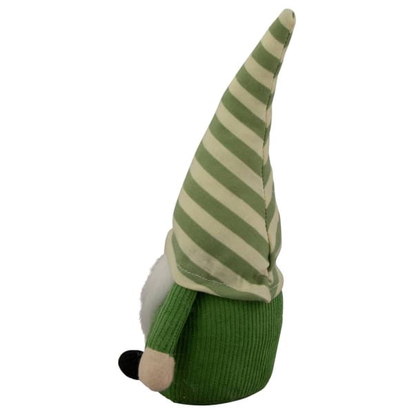 Northlight Seasonal Green Striped Hat Springtime Boy Gnome