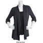Womens Notations Long Sleeve Solid Hacci 2Fer Cardgians - image 5