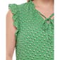 Plus Size NY Collection Cap Flutter Sleeve Dot Tie Neck Blouse - image 4