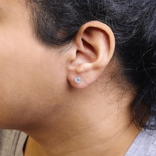 Haus of Brilliance 1ctw Brilliant Lab Grown Diamond Stud Earrings