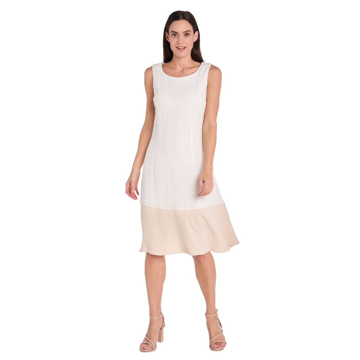 Women R&M Richards Daytime Tea Length Dress