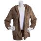 Womens Como Blu Straight Hair Sherpa Open Front Cardigan - image 1