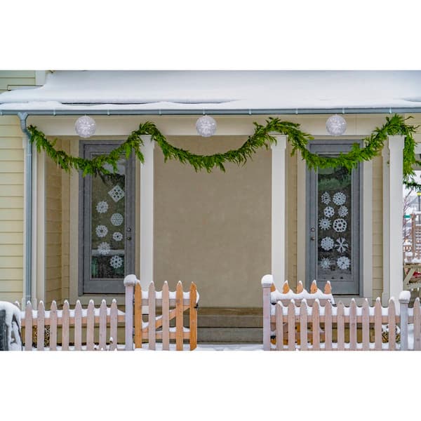 Northlight Seasonal Clear LED Hanging Crystal Sphere Decor