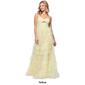 Juniors Blondie Nites Tiered Mesh Key Hole A-Line Dress - image 6