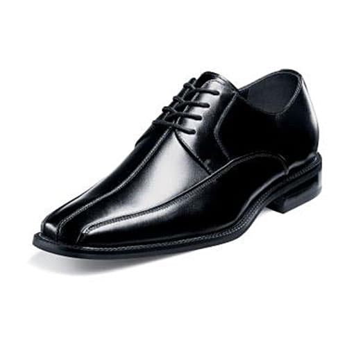 Mens Stacy Adams Damon Bike Toe Lace Oxfords - Black - image 