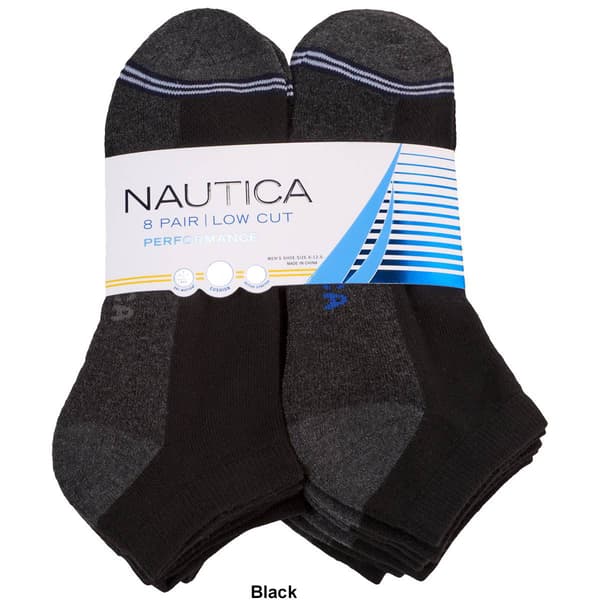 Mens Nautica 8pk. Low Cut Socks