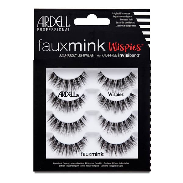 Ardell&#40;R&#41; Faux Mink Wispies False Eyelashes - 4 Pack - image 