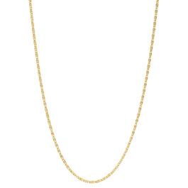 Design Collection Textured Rectangular Links Chain Necklace