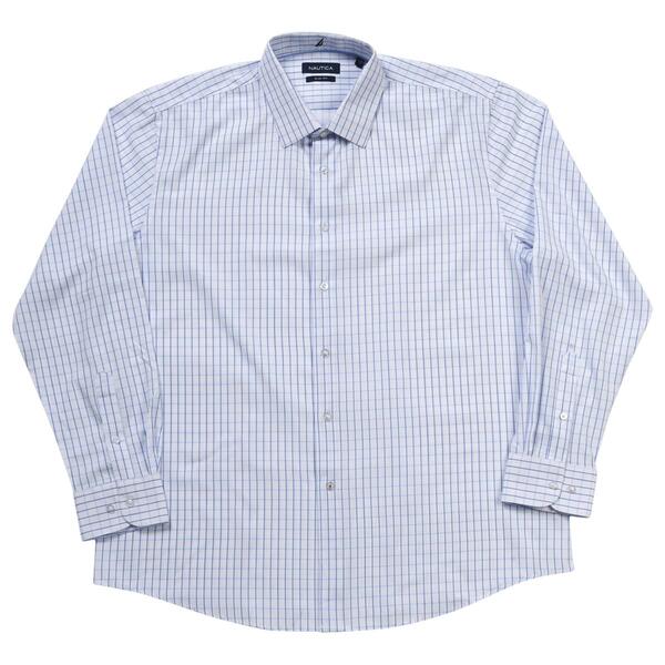 Mens Nautica Slim Fit Windowpane Super Shirt - image 