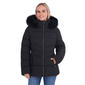 Womens Calvin Klein Puffer Coat with Faux Fur Trimmed Hood - image 1