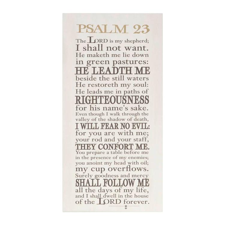 Artisan Home Psalm 23 Canvas Wall Decor