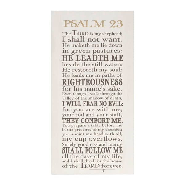 Artisan Home Psalm 23 Canvas Wall Decor
