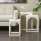 9th & Pike® Modern White Metal Accent Table Set - image 2