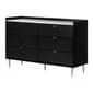 South Shore Hype 6-Drawer Double Dresser w/Faux Carrara Marble - image 1