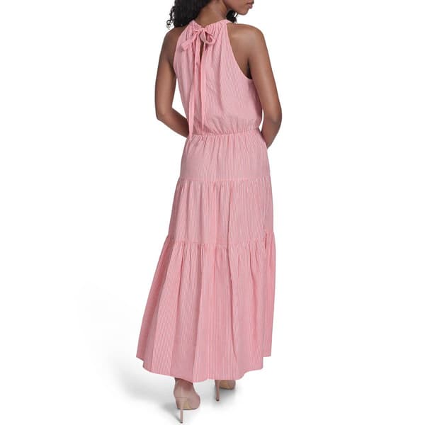 Womens Tommy Hilfiger Sleeveless Seersucker Stripe Maxi Dress