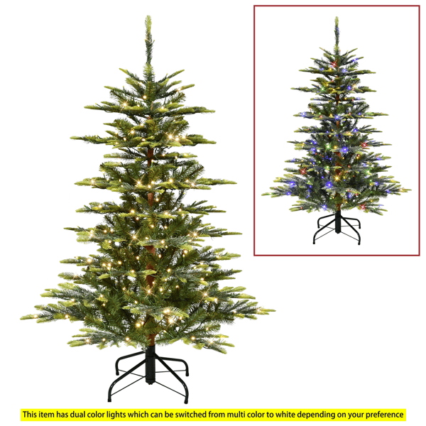 Puleo International 4.5ft. Pre-Lit Aspen Fir Christmas Tree