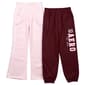 Girls (7-16) Aeropostale 2pk. Solid Fleece Joggers & Flare Pants - image 1