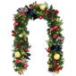 Puleo International 6ft. LED Ornaments & Pinecone Adorned Garland - image 1