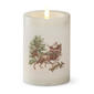 K&K Interiors Deer Winter Scene LED Candle - image 1