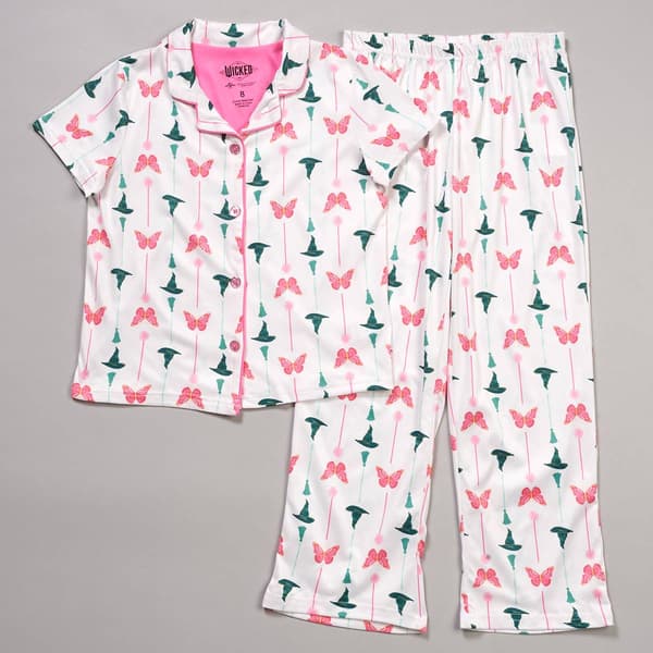 Girls Wicked 2pc. Short Sleeve Witch Elements Pajama Set - image 