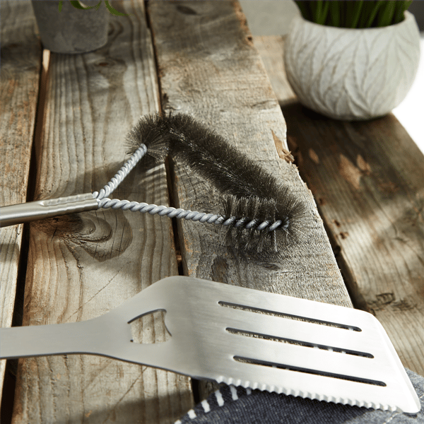 BergHOFF Stainless Steel 16.25in. BBQ Brush with Wooden Handle