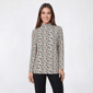 Womens Hasting & Smith Long Sleeve Mock Neck Fox Tee - image 1