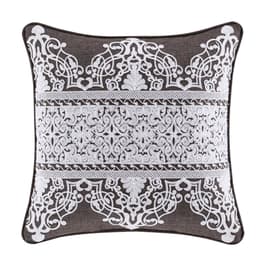 J. Queen New York Windham Square Embellished Decorative Pillow - Black