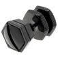 Mens Lynx Stainless Steel Black Ion Plating Stud Earring - image 1