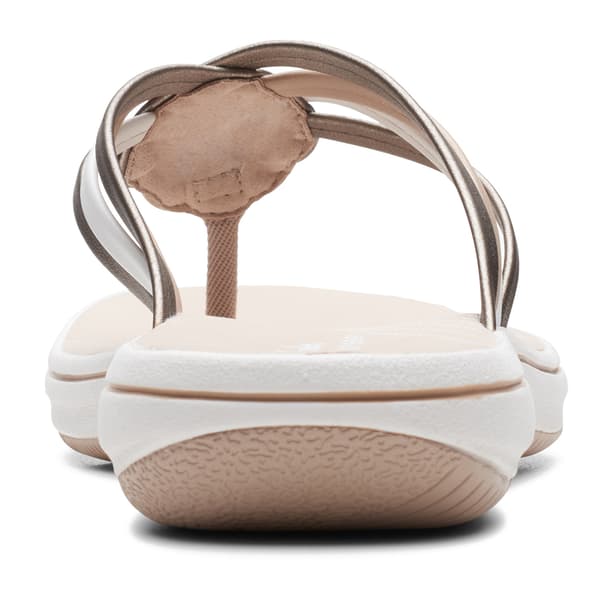 Womens Clarks® Cloudsteppers™ Breeze Coral Flip Flops