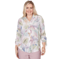 Womens Alfred Dunner Vintage Charm Tropical Button Front Tie Sle - image 1