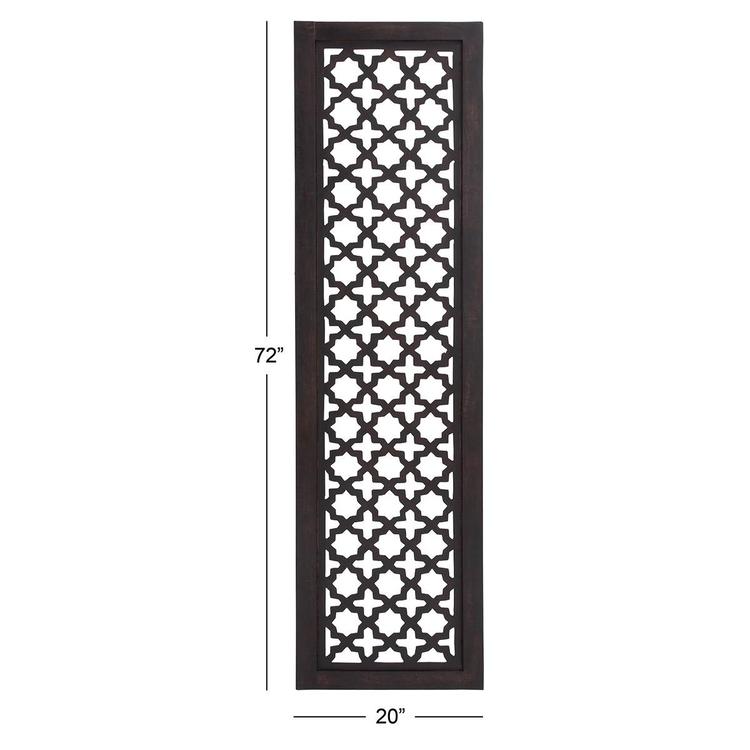9th & Pike® Black Traditional Ornamental Wood Wall Decor