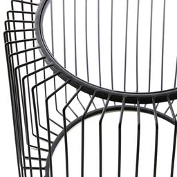 9th & Pike® Black Contemporary Metal Accent Table