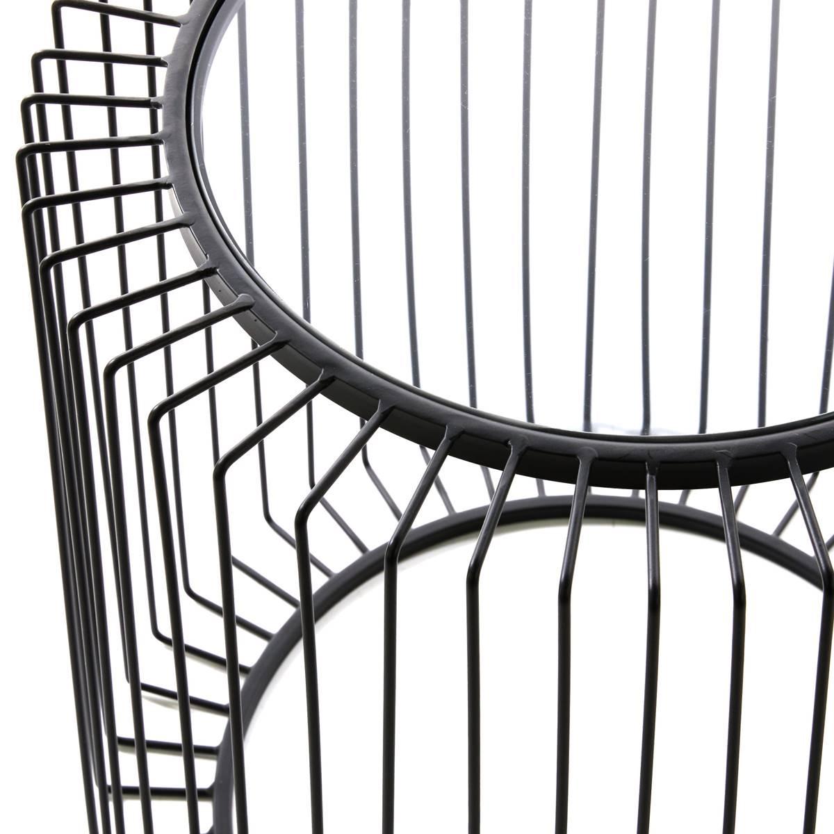 9th & Pike® Black Contemporary Metal Accent Table