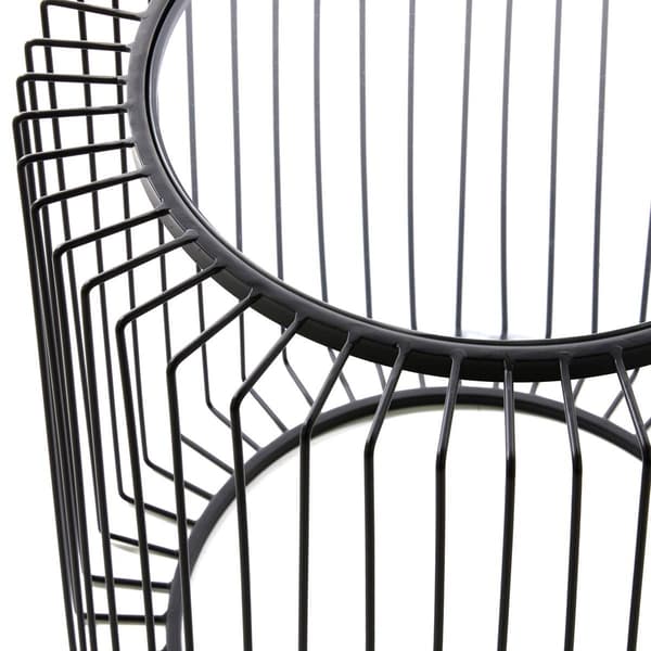 9th & Pike® Black Contemporary Metal Accent Table