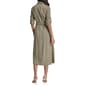 Womens DKNY Long Roll Tab Sleeve Tie Belt Cargo Shirtdress - image 2
