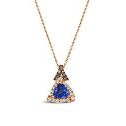 Le Vian(R) Triangle Blueberry Tanzanite(R) Strawberry Gold(R) Pendant